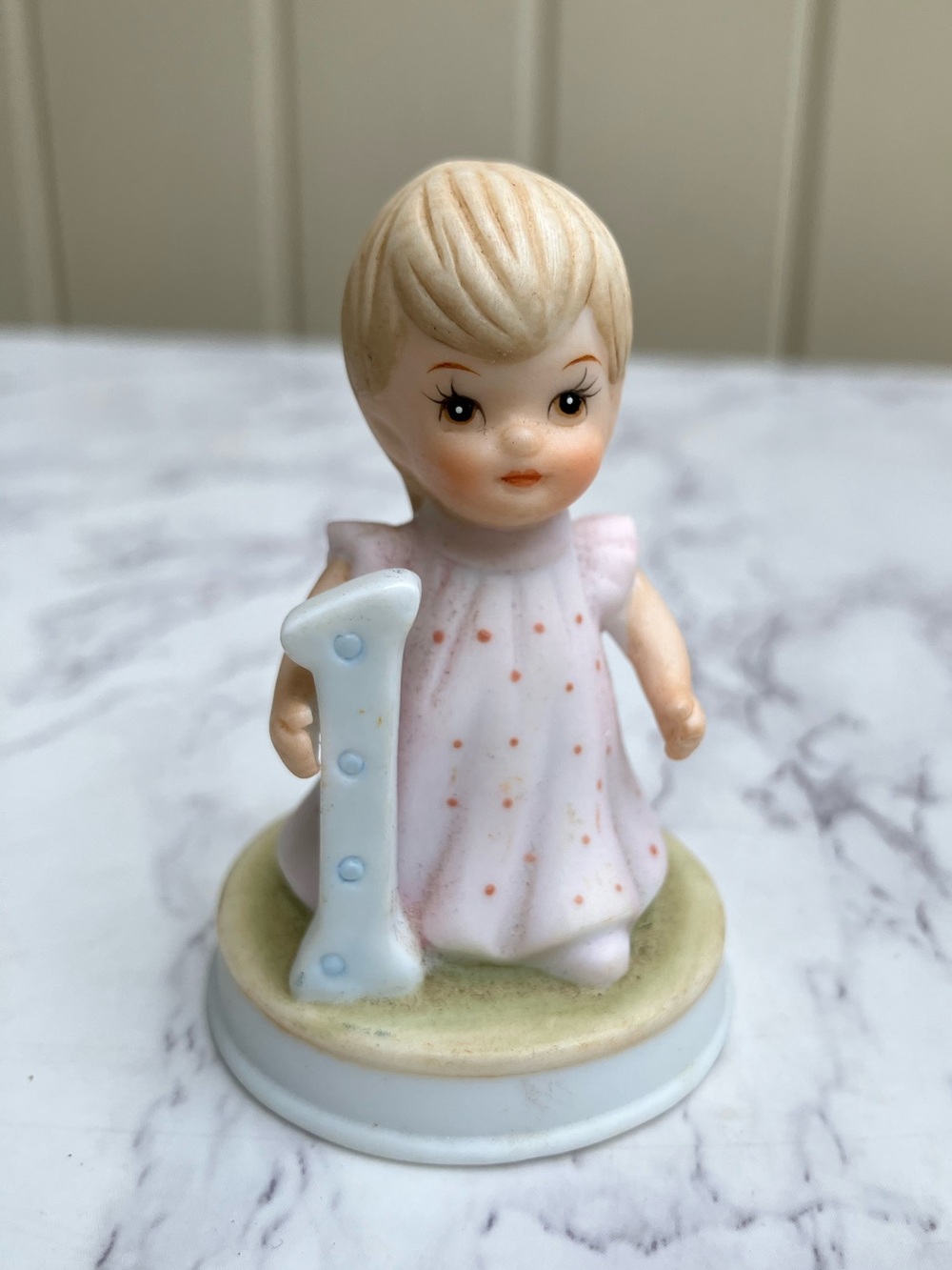 Lefton China The Christopher Collection one year old hand painted 1982 vintage